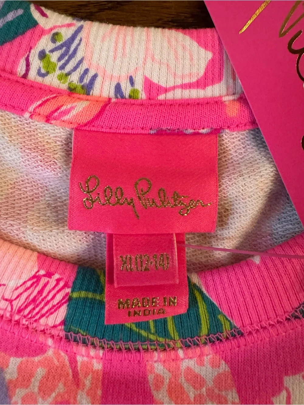 Lilly Pulitzer Pink Floral Crewneck Top